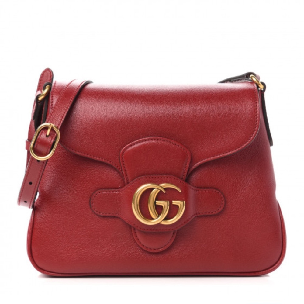 NWT red Gucci Marmont Crossbody leather messenger bag